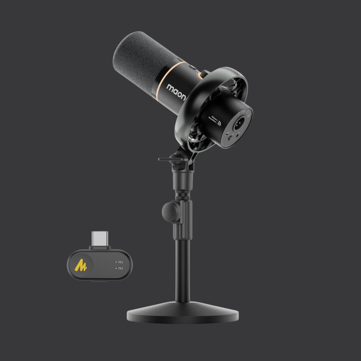 PD200W Hybrid Wireless Podcast Microphone (Desktop)