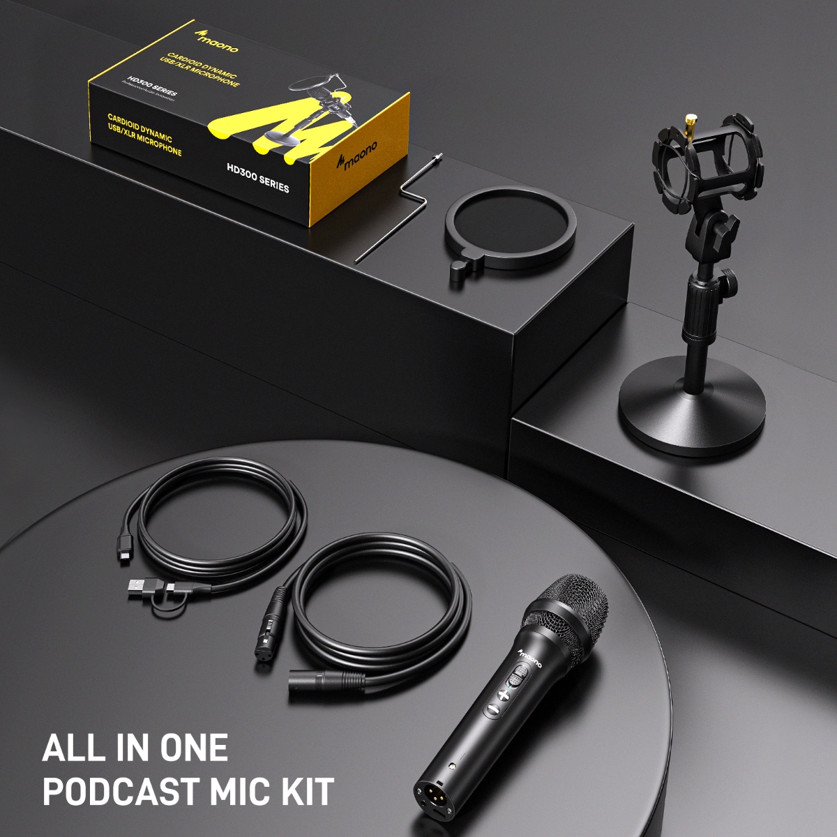 HD300T USB/XLR Dynamic Microphone thumbnail 2