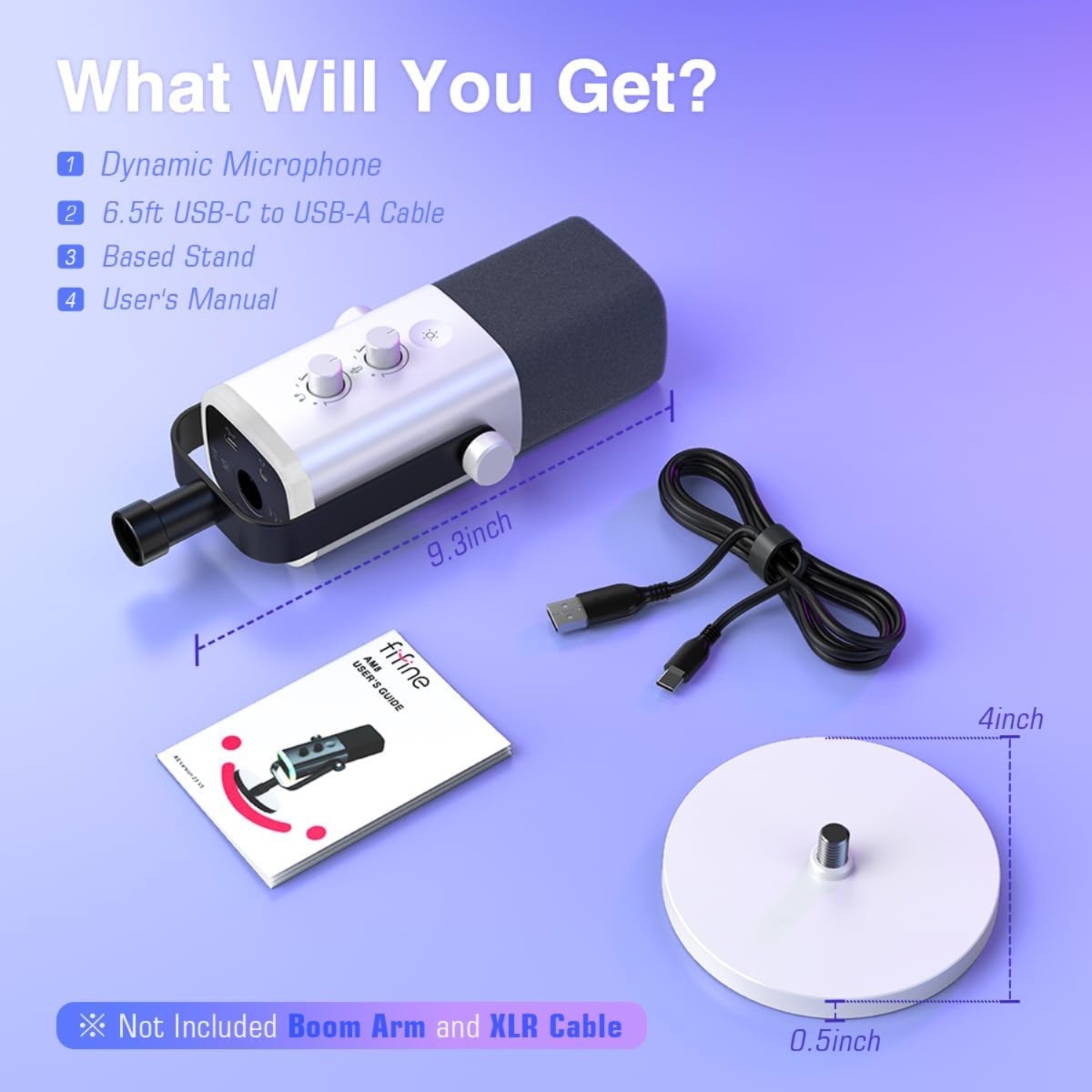 AM8 XLR/USB Dynamic Microphone (WHT) thumbnail 2