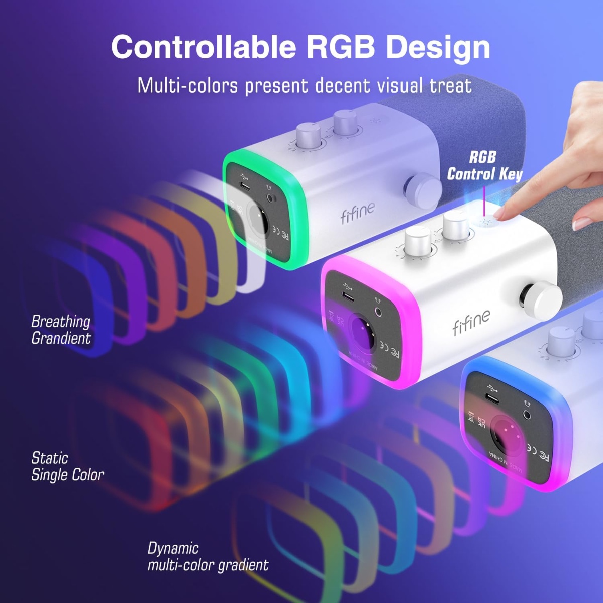 AM8 XLR/USB Dynamic Microphone (WHT) thumbnail 3