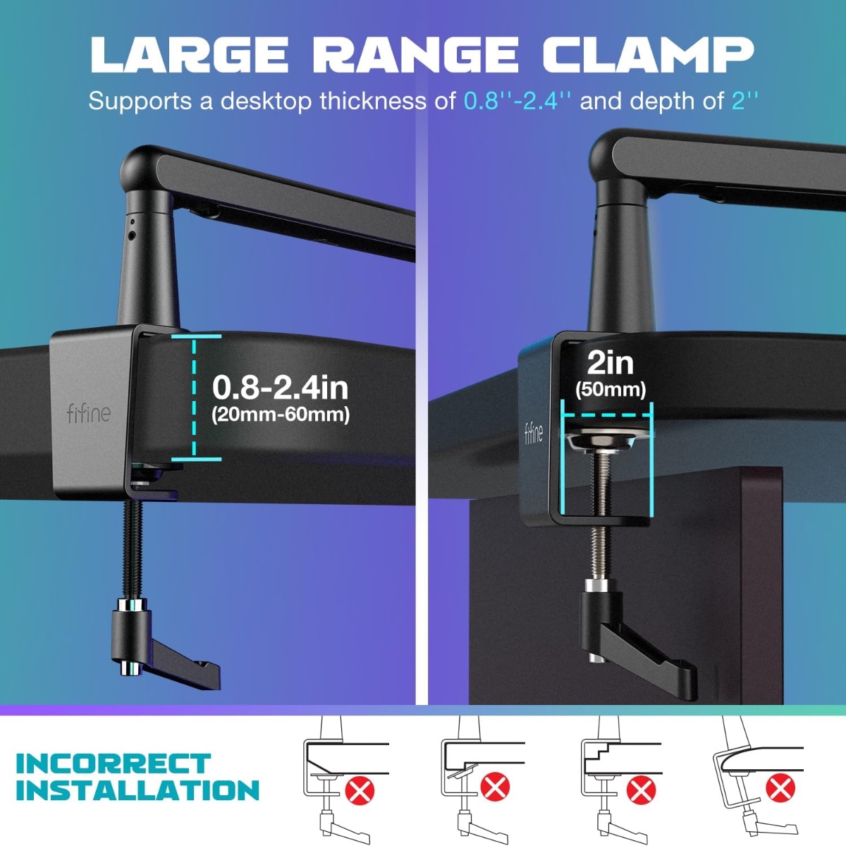 BM88 Microphone Boom Arm (BLK) thumbnail 7