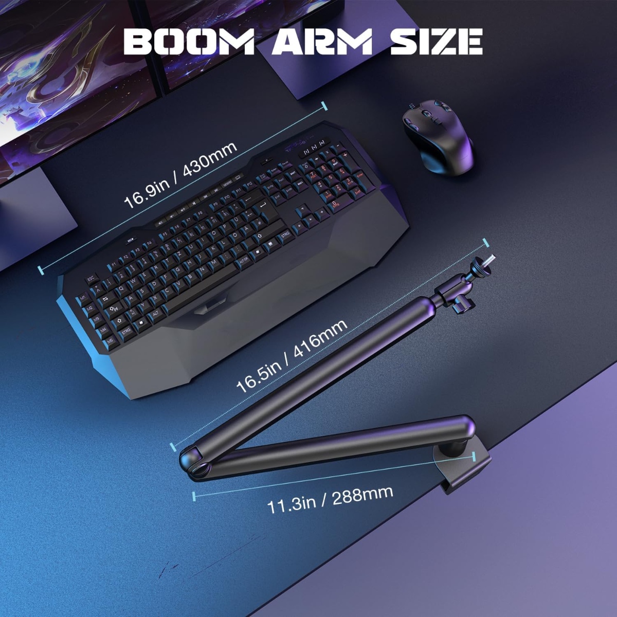 BM88 Microphone Boom Arm (BLK) thumbnail 8