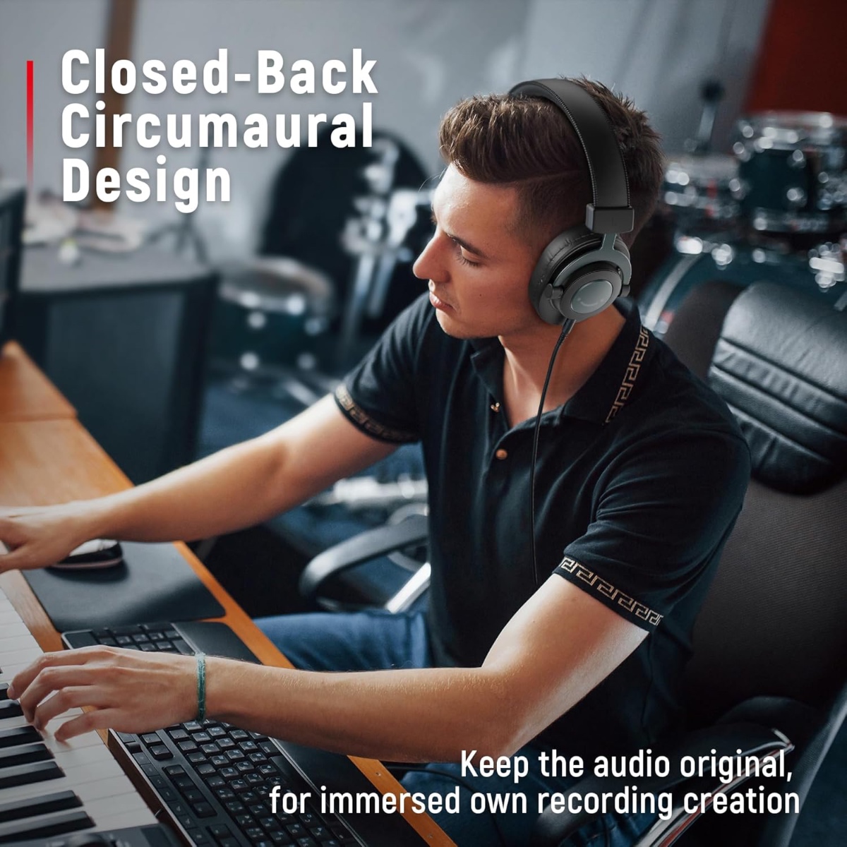 FIFINE H8 Studio Monitor Headphones (BLK) thumbnail 2