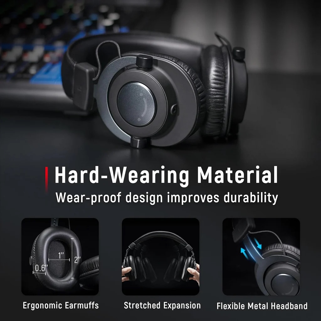FIFINE H8 Studio Monitor Headphones (BLK) thumbnail 5