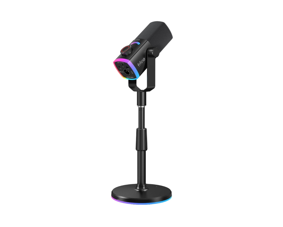 AM8PROS Dynamic Microphone Kit with RGB Desktop Stand (BLK) thumbnail 3