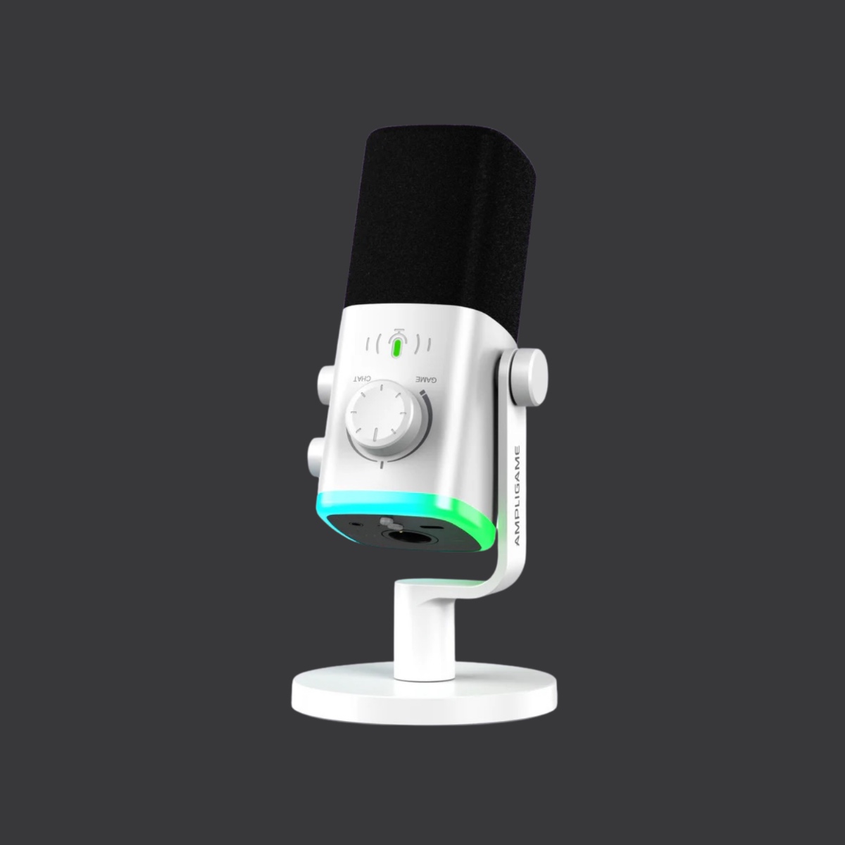 AM9 USB/XLR Dynamic Microphone with RGB (WHT)