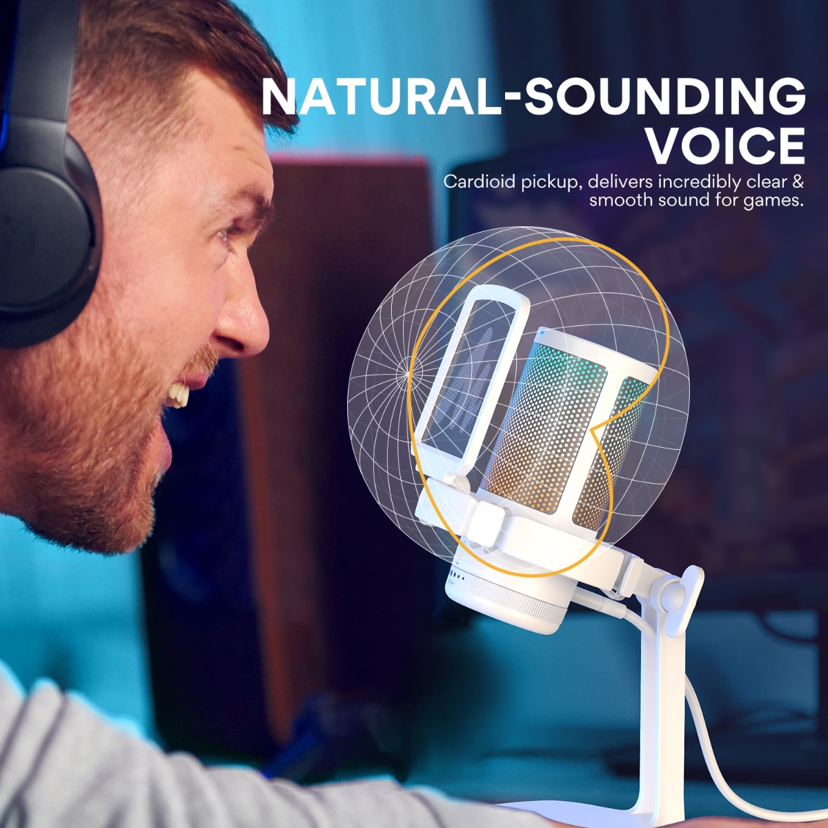 DGM20 USB Condenser Microphone (WHT) thumbnail 3