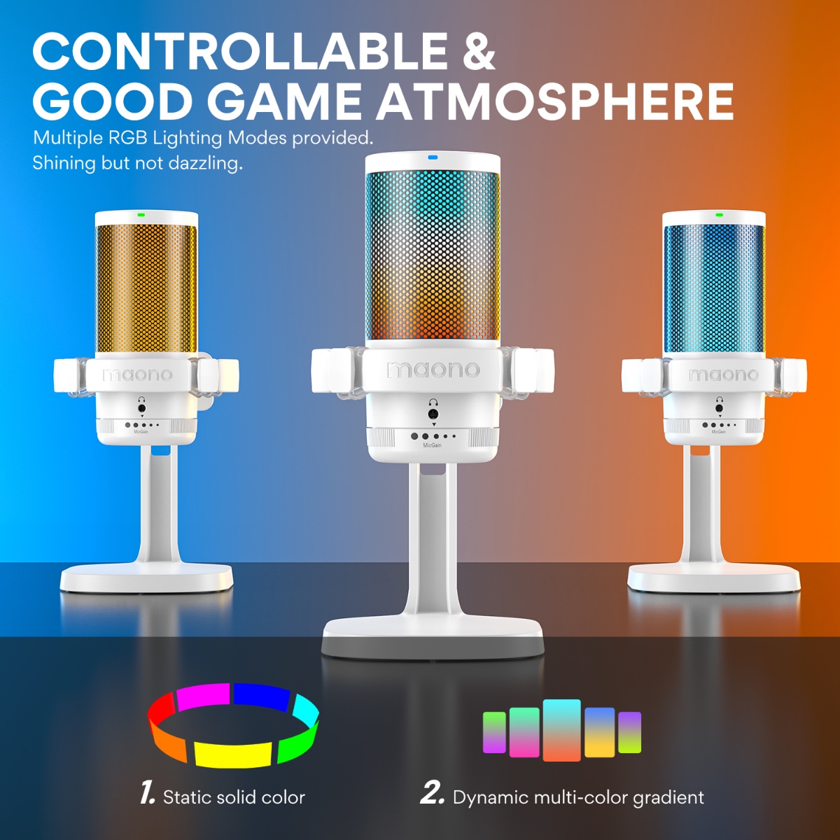 DGM20 USB Condenser Microphone (WHT) thumbnail 4