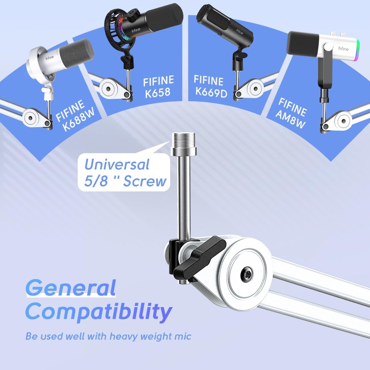 BM63 Microphone Boom Arm (WHT) thumbnail 7