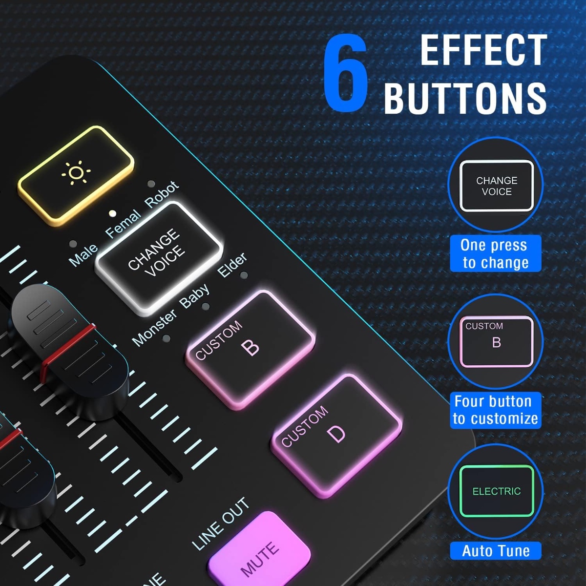 AmpliGame SC3 Gaming Audio Mixer (BLK) thumbnail 2