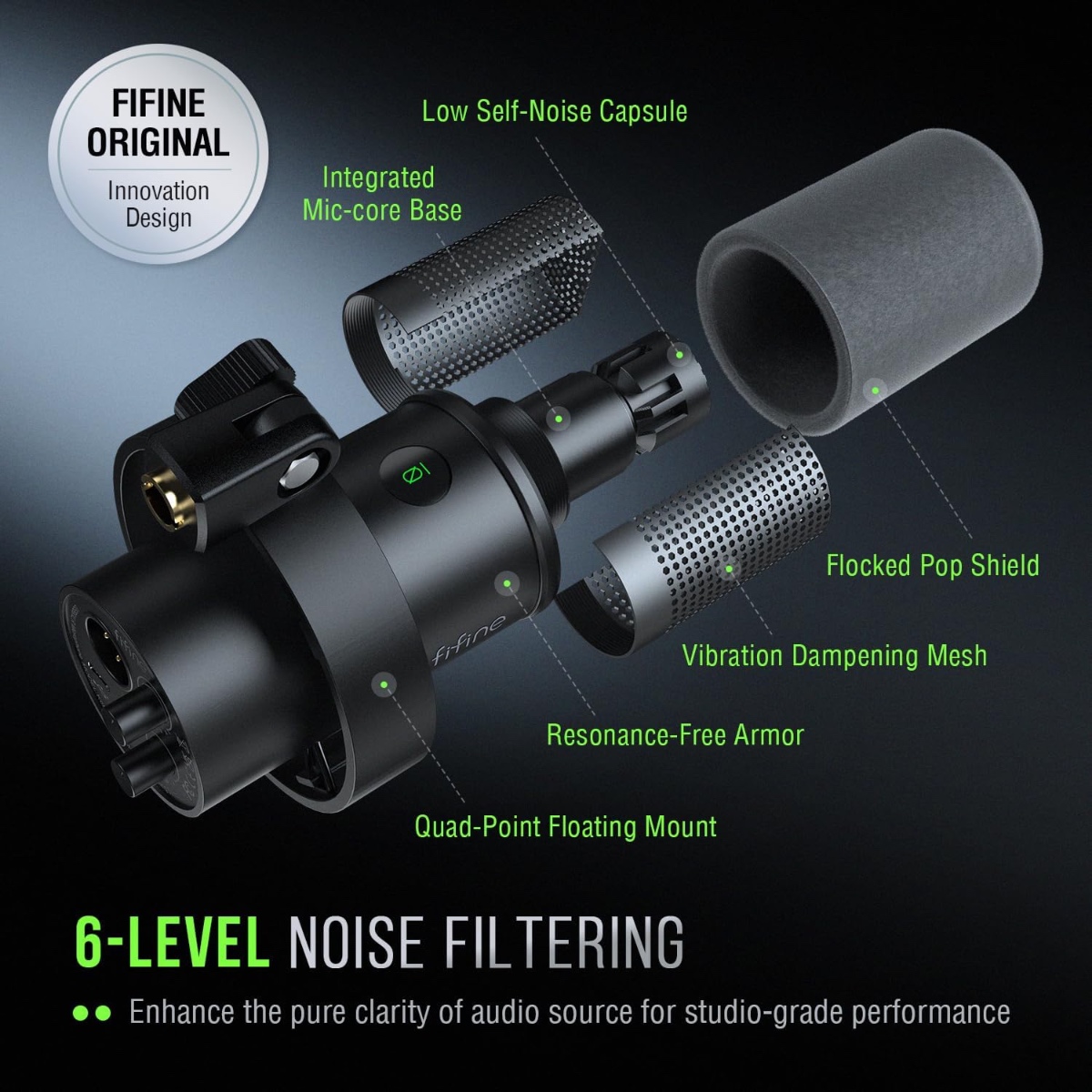 K688 USB/XLR Dynamic Microphone (BLK) thumbnail 5