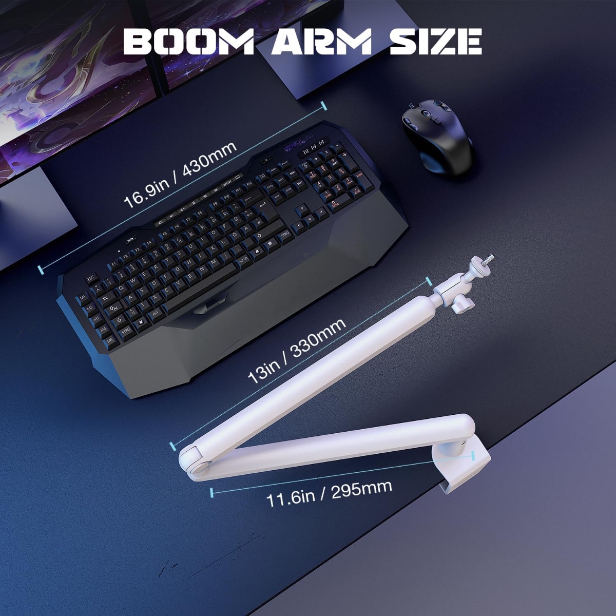 BM88 Microphone Boom Arm (WHT) thumbnail 5