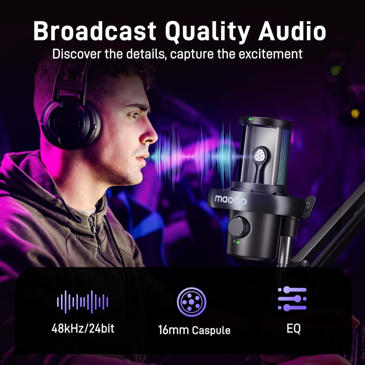 DM40 Pro USB/Wireless Mic (BLK) thumbnail 6