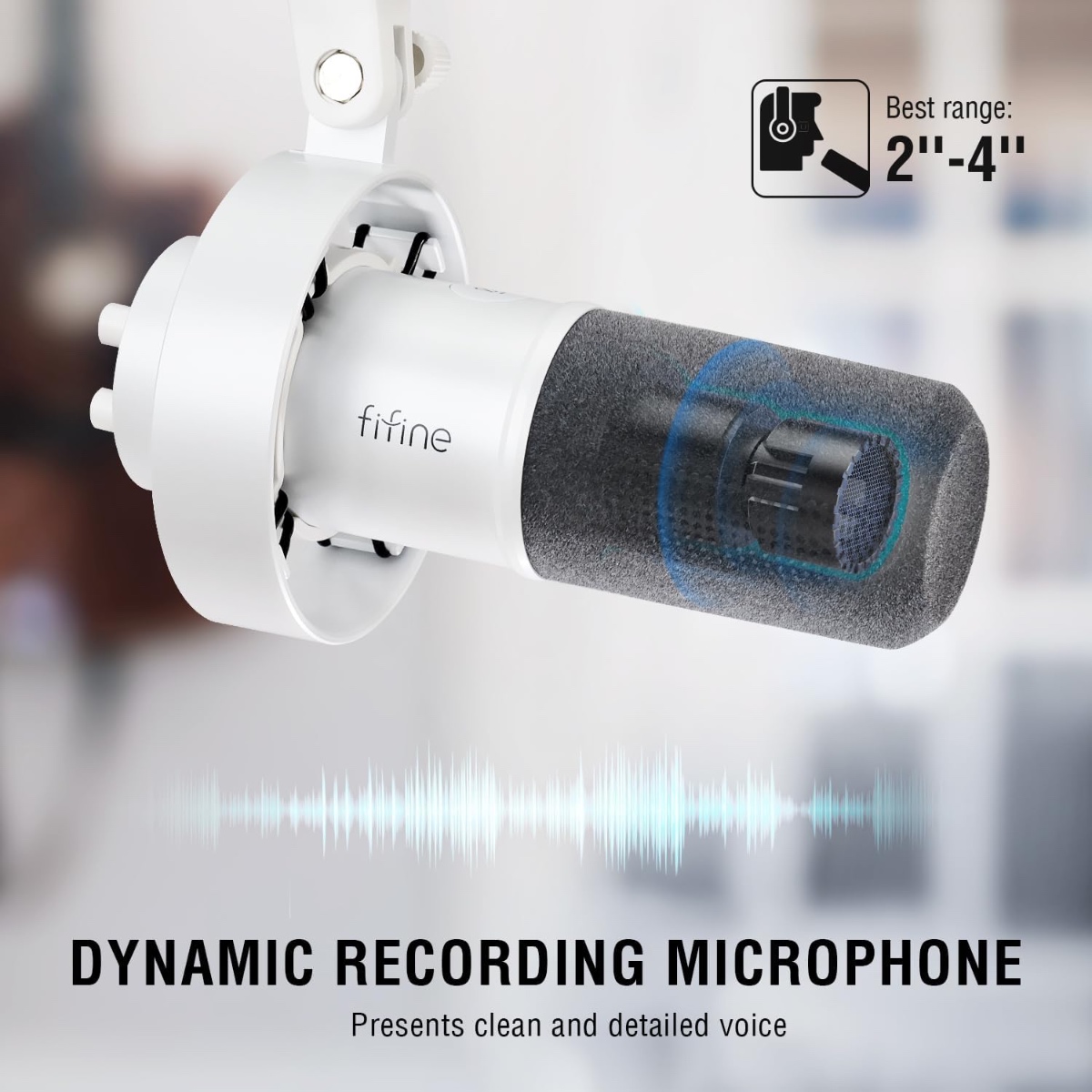 K688 USB/XLR Dynamic Microphone (WHT) thumbnail 7