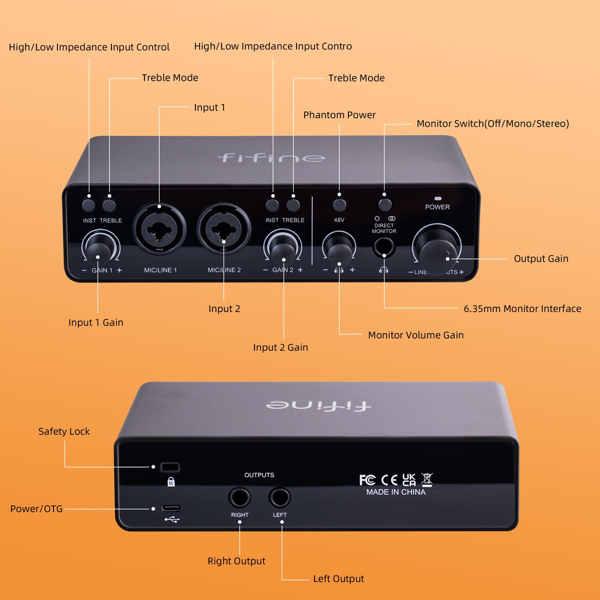 AmpliTank Ampli3 Audio Interface 2 XLR & 1/4 thumbnail 6