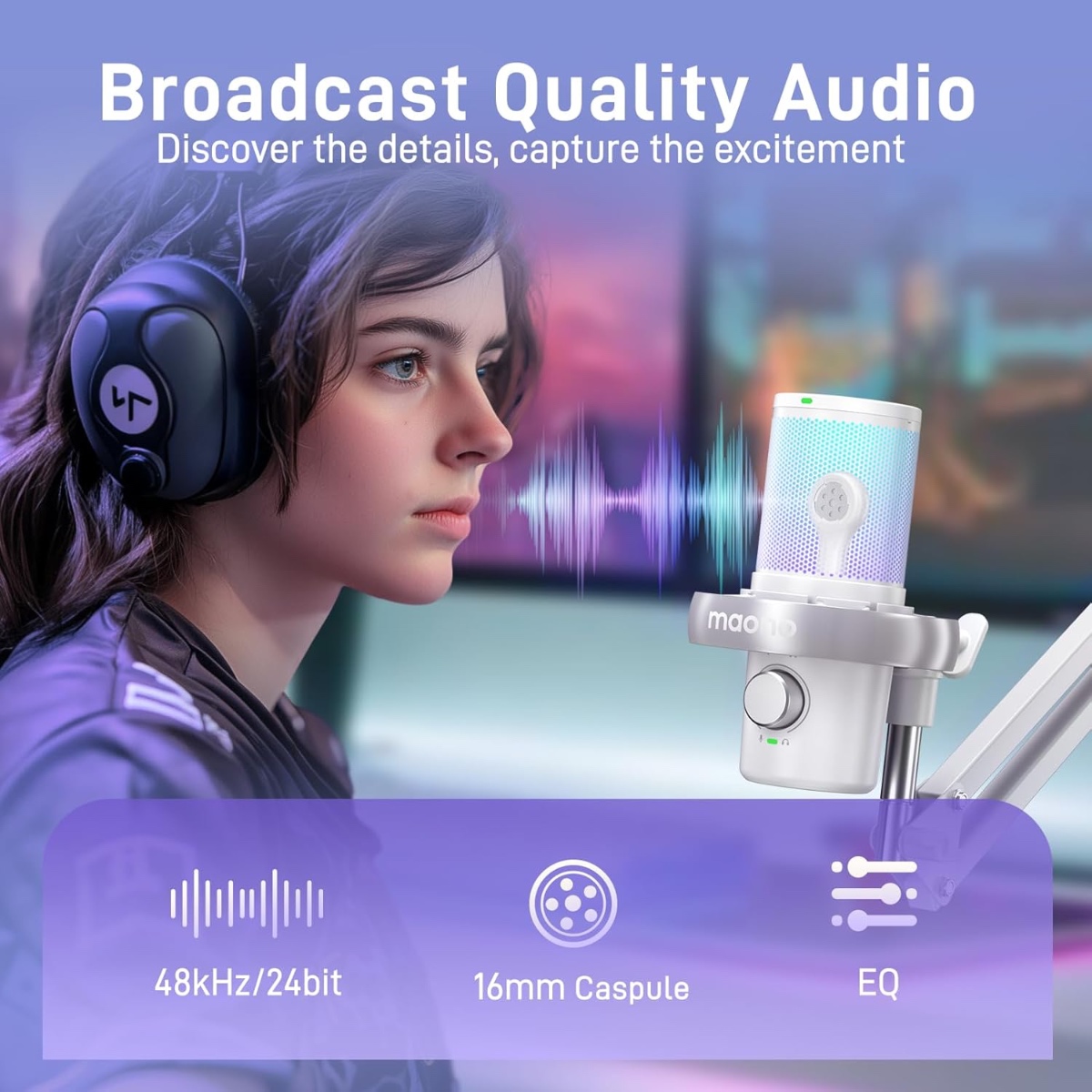 DM40 Pro USB/Wireless Mic (WHT) thumbnail 5