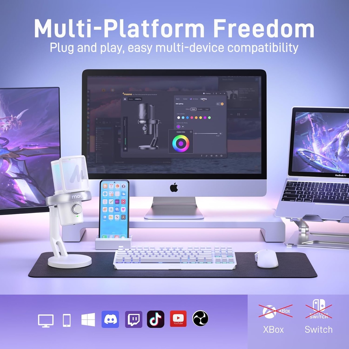 DM40 Pro USB/Wireless Mic (WHT) thumbnail 7