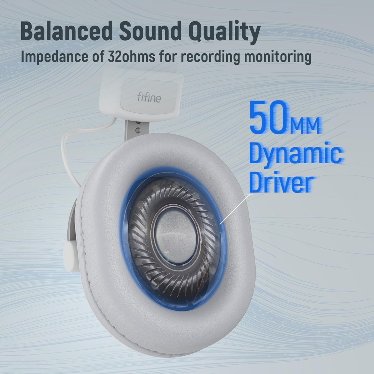 FIFINE H8 Studio Monitor Headphones (WHT) thumbnail 6