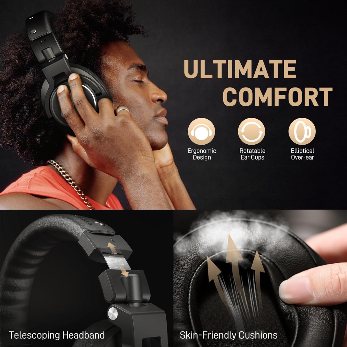 MH700 Studio Headphones (BLK) thumbnail 3