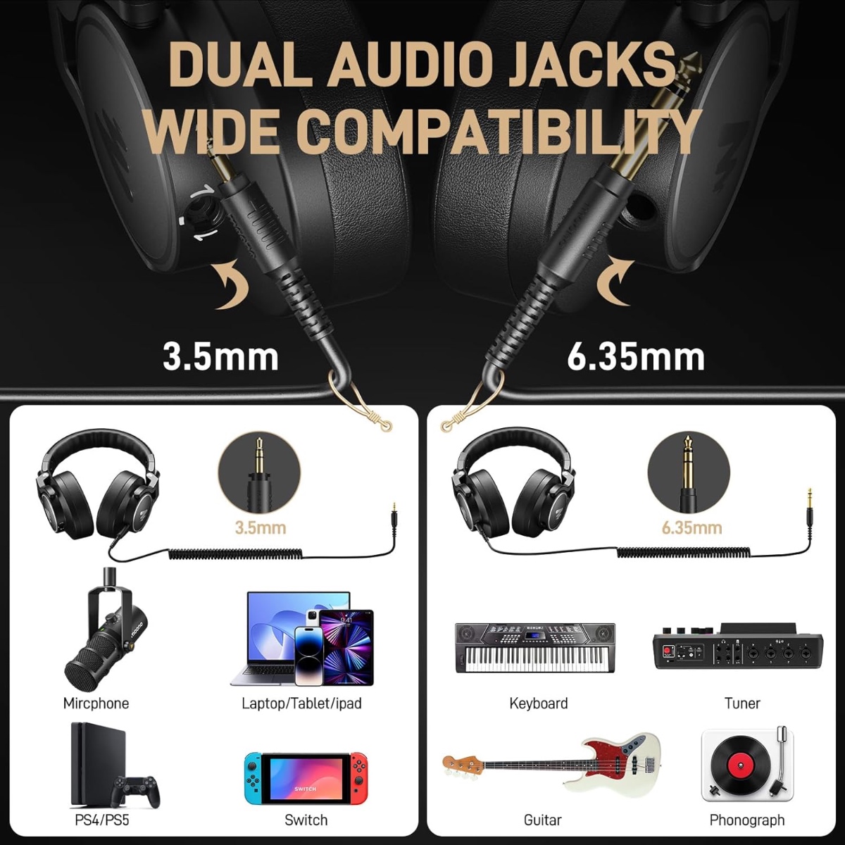 MH700 Studio Headphones (BLK) thumbnail 4