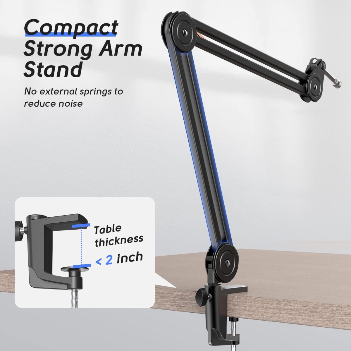 BM63 Microphone Boom Arm (BLK) thumbnail 2