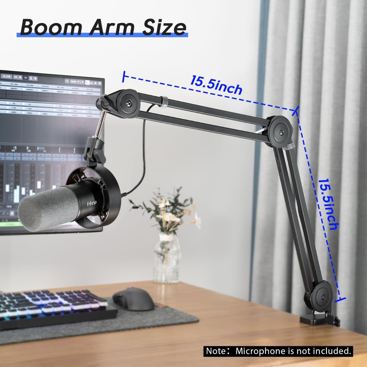 BM63 Microphone Boom Arm (BLK) thumbnail 3