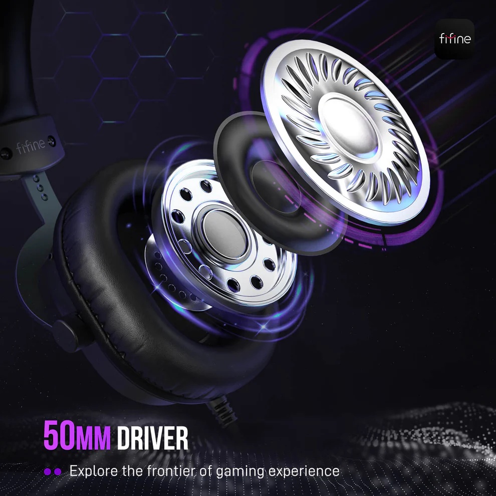 AmpliGame H9 USB Wired Gaming Headset (BLK) thumbnail 4