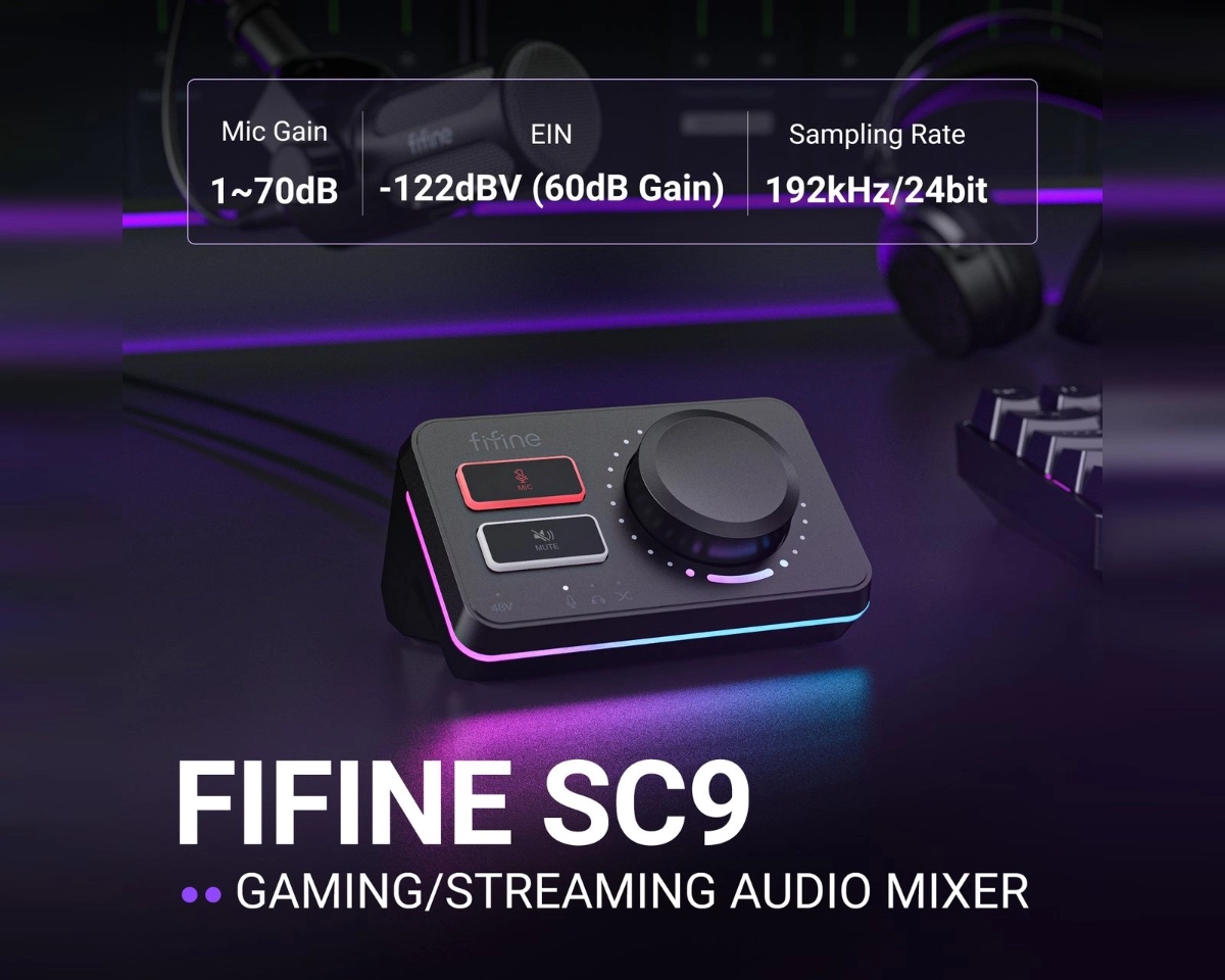 AmpliGame SC9 Audio Mixer (BLK) thumbnail 4