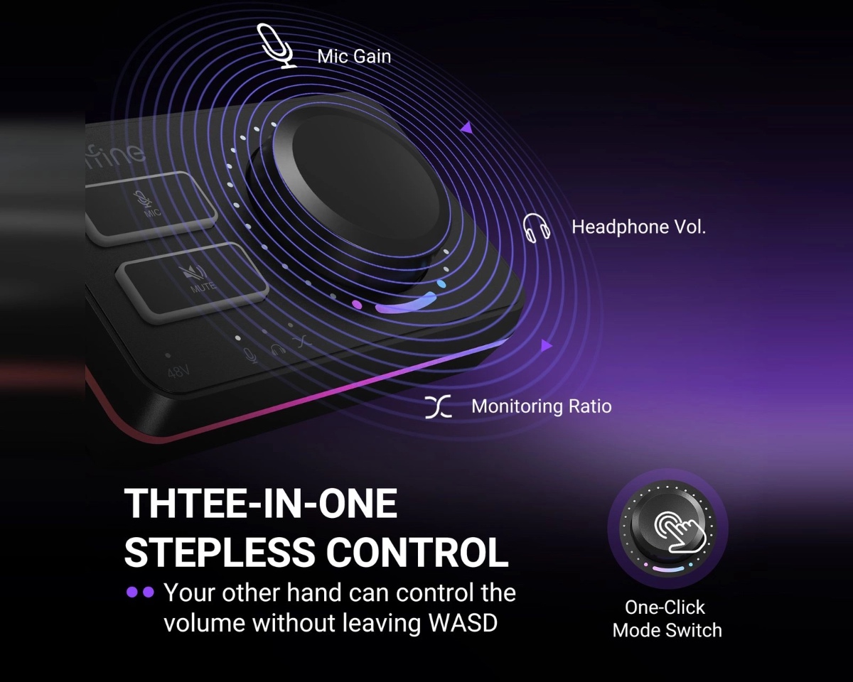 AmpliGame SC9 Audio Mixer (BLK) thumbnail 5