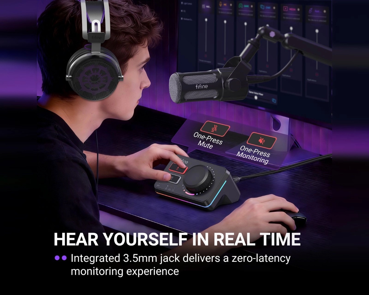 AmpliGame SC9 Audio Mixer (BLK) thumbnail 8