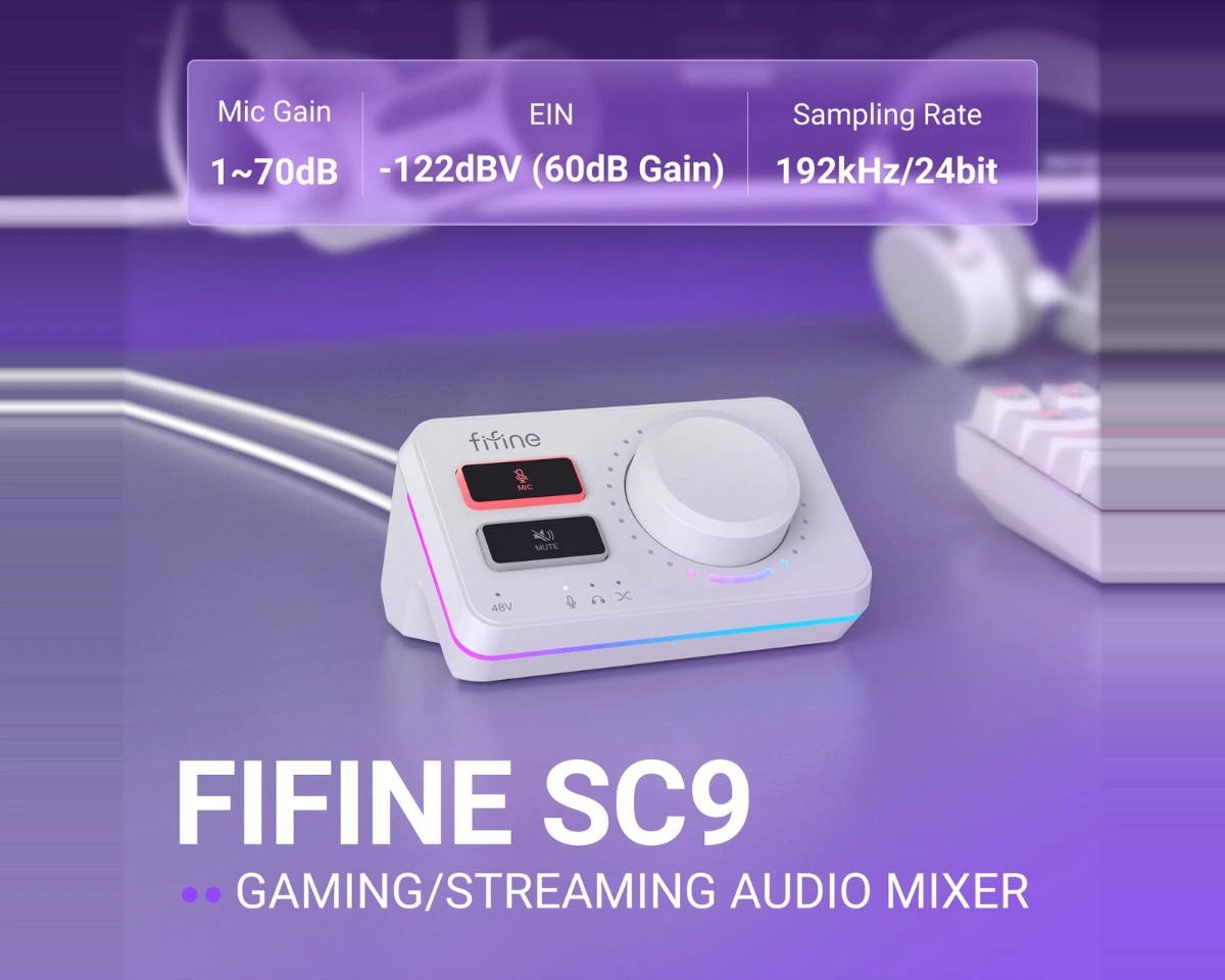 AmpliGame SC9 Audio Mixer (WHT) thumbnail 4