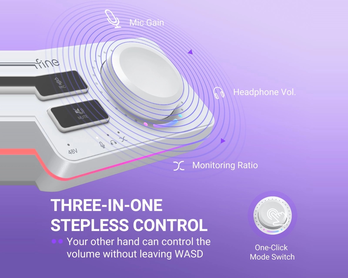 AmpliGame SC9 Audio Mixer (WHT) thumbnail 5