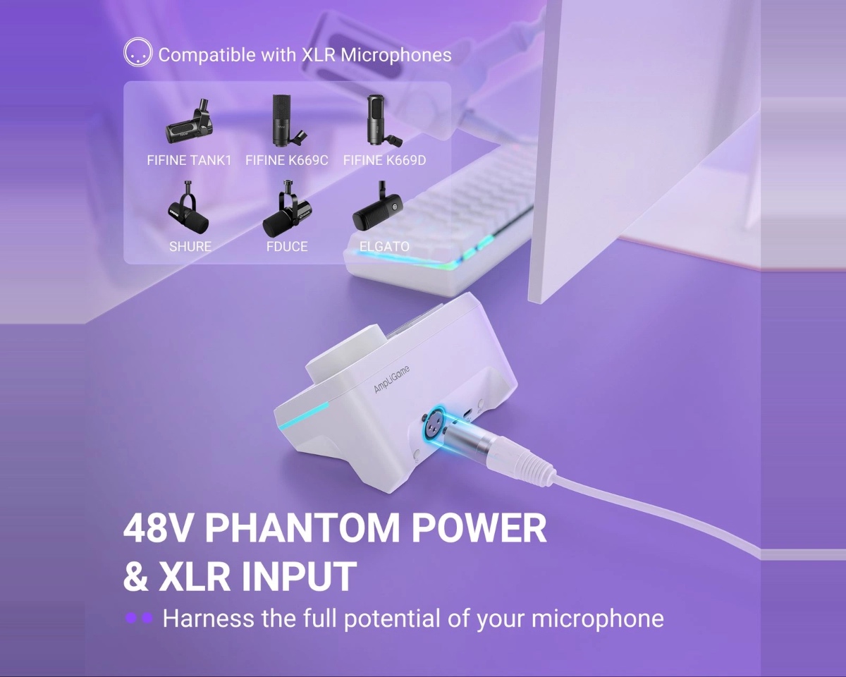 AmpliGame SC9 Audio Mixer (WHT) thumbnail 8