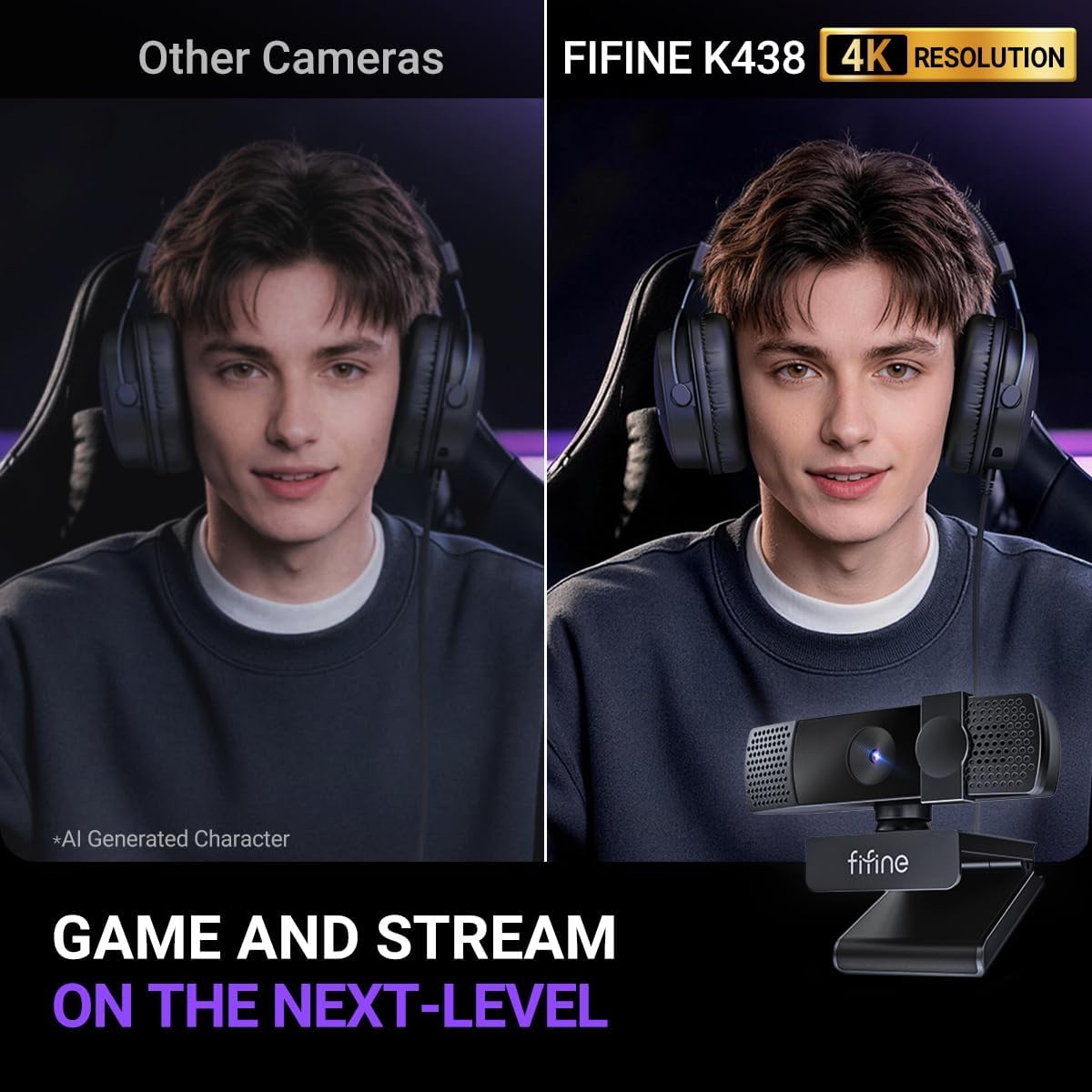 K438 4K Auto Focus Webcam thumbnail 3